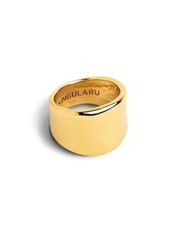 SINGULARU - My Ocean Ring - 18 Kt vergoldeter Messingring - Damenschmuck - Made in Europe - Größe 50-58 - Verschiedene Größen und Ausführungen - Größe 56 von SINGULARU