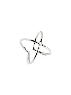 SINGULARU - Ring 4Ever Silber - Verstellbarer Ring - Ring in 925 Sterlingsilber mit polierter Rhodiumbeschichtung Silber - Einheitsgröße - Damenschmuck von SINGULARU