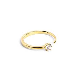 SINGULARU - Ring Sophie Gold - Verstellbarer Ring - 925 Sterlingsilber mit 18kt Vergoldung - Einheitsgröße - Damenschmuck von SINGULARU