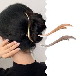Entenschnabel-Clips im Vintage-Stil, Metall, Haarspangen, Haarstyling-Zubehör für Damen und Mädchen, 2 Stück von SINLOV