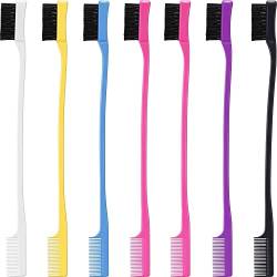 SIOPPKIK Augenbrauenbürste im Stil, Make-up-Pinsel, Augenbrauenbürste, Zweizweckbürste, doppelköpfige Haarfärbebürste, geölte Bürste, Haarpflegewerkzeug, tragbar, Pink von SIOPPKIK