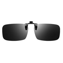 SIPHEW Polarisiert Clip on Sonnenbrille für Brillenträger Damen Herren, Hebelbrille Überbrille Clip on Normale Brille,Sonnenbrille zum Aufstecken UV400 Schutz von SIPHEW