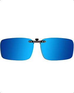 SIPHEW Polarisiert Clip on Sonnenbrille für Brillenträger Damen Herren, Überbrille Clip on Normale Brille UV400 Schutz von SIPHEW