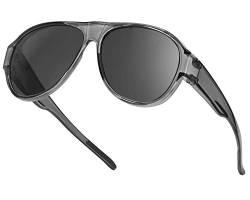 SIPHEW Polarisiert Überzieh Sonnenbrille für Brillenträger Damen Herren, UV400 Schutz von SIPHEW