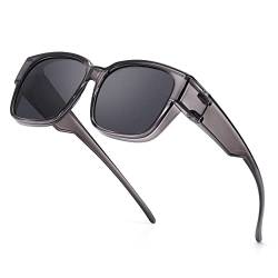 SIPHEW Überzieh Sonnenbrille Polarisierte für brillenträger aufsatz Übergroße Sonnenbrille mit UV400 Schutz Sonnenbrille von SIPHEW
