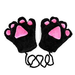 SIQITECH Winterhandschuhe Bärenklauen Handschuhe Damen Kinder Fäustlinge Plüsch Warm Fingerhandschuhe Katzenpfote Niedlich Thermohandschuhe Vollfinger Handwärmer Weich Handschuhe Cosplay Foto Outdoor von SIQITECH