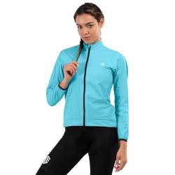 SIROKO - Fahrrad-Regenjacke für Damen J2 Blockhaus - M - Cyan von SIROKO