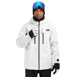 SIROKO - Hardshell Jacke für Schnee W5 Megeve - M - Weiß von SIROKO