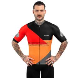 SIROKO - Radsporttrikots M2 California - M - Leuchtendes Orange/Schwarz von SIROKO