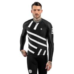 SIROKO - Radtrikot Langarm M2 Leader - L - Schwarz/Weiß von SIROKO