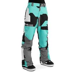 SIROKO - Ski- und Snowboardhosen für Damen Sleet-W - L - Türkis/Grau von SIROKO