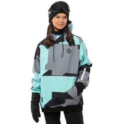 SIROKO - Skijacke für Damen W1-W Ushuaia - S - Türkis/Grau von SIROKO