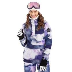 SIROKO - Snowboardjacke mit Kängurutasche für Damen W3-W Cloudmont - M - Mehrfarbig von SIROKO