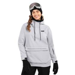 SIROKO - Snowboardjacke mit Kängurutasche für Damen W3-W Lhotse - M - Grau von SIROKO
