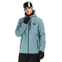 SIROKO - Softshell Jacke für Schnee W2 Beluga - M - Stahlblau von SIROKO