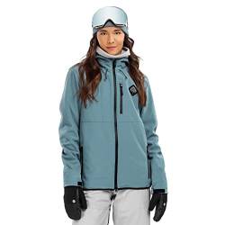 SIROKO - Softshell Jacke für Schnee für Damen W2-W Beluga - M - Stahlblau von SIROKO
