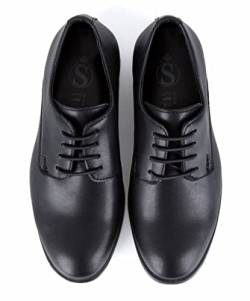 Festliche Matte Derby Schuhe für Jungen zum Schnüren in Schwarz, Größe 26 von SIRRI