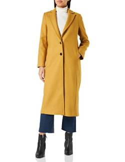 Sisley Damen 2RATLN01U Wool Blend Coat, Mustard 9P8, 32 von SISLEY