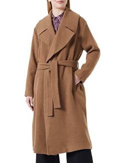 Sisley Damen 2RKJLN01P Wool Blend Coat, Burnt 71Q, 34 von SISLEY