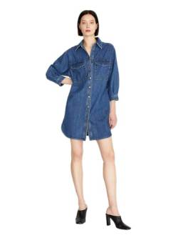 Sisley Damen 4fu6lv039 Dress, Blue Denim 902, 40 EU von SISLEY