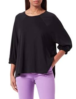 Sisley Damen Sweater L/S 3QU4L102N T-Shirt, Black 100, S von SISLEY