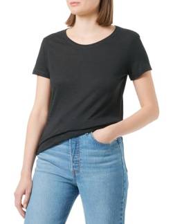 Sisley Damen T-shirt 3fd4l11a2 T Shirt, Black 100, M EU von SISLEY