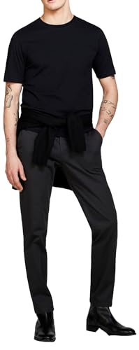 Sisley Herren 3I1XS101J T-Shirt, Black 100, XL von SISLEY