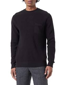 Sisley Herren L/S 103ES100Q Sweater, Black 700, XL von SISLEY