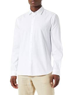 Sisley Men's 5ELCSQ01J Shirt, White 905, 40 von SISLEY