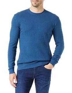 Sisley Men's L/S 1098S101D Sweater, Blue 901, M von SISLEY