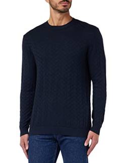 Sisley Men's L/S 1098S101D Sweater, Dark Blue 923, XXL von SISLEY