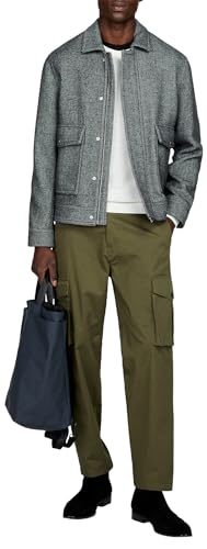 Sisley Men's Trousers 4AIHSF02V Pants, Military Green 35A, 36 von SISLEY