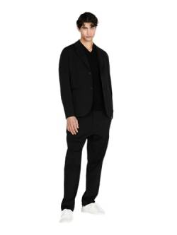 Sisley Men's V Neck L/S 10F2S400C Sweater, Black 100, XL von SISLEY
