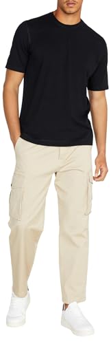 Sisley Mens 3P7XS102H T-Shirt, Black 100, S von SISLEY
