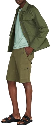 Sisley Mens Bermuda 4AIHS900U Shorts, Military Green 35A, 44 von SISLEY