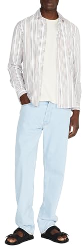 Sisley Mens Trousers 4P7YSE01H Pants, Light Blue Denim 901, 36 von SISLEY