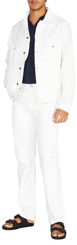 Sisley Mens Trousers 4UEGSE01G Pants, Snow White Denim 074, 28 von SISLEY