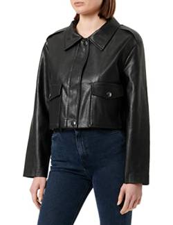 Sisley Women's 21DYLN01Z Jacket, Black 100, 36 von SISLEY
