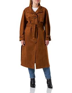 Sisley Women's Trench Coat 2CF6LN024 Trenchcoat, Brown 30D, 40 von SISLEY