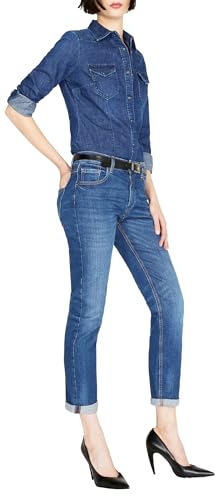 Sisley Women's Trousers 4XIE576T6 Jeans, Blue Denim 902, 27 von SISLEY