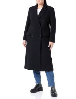 Sisley Womens 2HCLLN02V Wool Coat, Black 100, 36 von SISLEY