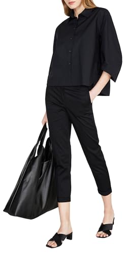 Sisley Womens 5FUALQ03X Shirt, Black 100, L von SISLEY