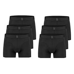 SITZTGUT Boxershorts Herren 6er Pack - Schwarz, Größe 3XL, Gr. 9 von SITZTGUT