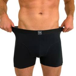 SITZTGUT Boxershorts Herren aus Baumwolle - Trocknergeeignet, Kratzfrei ohne Etikett, Bequeme Passform - Schwarz, Größe 6XL, 6er Pack von SITZTGUT