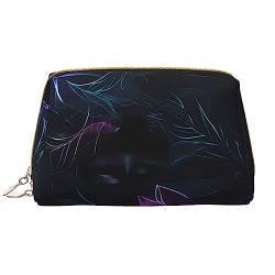 SIULAS Colorado Landschafts-Reise-Make-up-Tasche, Kultur- und Kosmetiktasche, Reißverschluss-Tasche, Kosmetik-Organizer, niedliche Make-up-Pinsel-Aufbewahrungstasche (groß), Black Mystery, von SIULAS