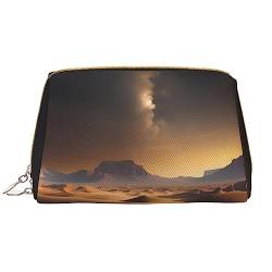 SIULAS Desert Stars Reise-Make-up-Tasche, Kultur- und Kosmetiktasche, Reißverschluss-Tasche, Kosmetik-Organizer, niedliche Make-up-Pinsel-Aufbewahrungstasche (groß), Desert Stars, Einheitsgröße von SIULAS