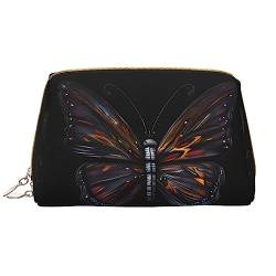 SIULAS Mystery Butterfly Reise-Make-up-Tasche, Kultur- und Kosmetiktasche, Reißverschluss-Tasche, Kosmetik-Organizer, niedliche Make-up-Pinsel-Aufbewahrungstasche (groß), Mystery Butterfly, von SIULAS