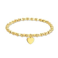 SIUMAL Armband Damen,14k Vergoldet Dehnen Armbänder für Damen Mädchen von SIUMAL