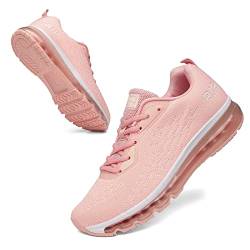 SIVIGR Laufschuhe Herren Damen Turnschuhe Straßenlaufschuhe Walkingschuhe Sneaker Fitness Schuhe Air Sportschuhe FA2 Pink Größe: 40 EU von SIVIGR