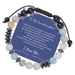 SIXDUTON Morsecode Armband mit Aufschrift I Love You, Paar Familie Armband, Passende Entfernung Beziehung Geschenke Mit Nachricht Karte von SIXDUTON